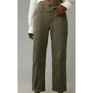 Anthropologie Pilcro The Wanderer Mid-Rise Relaxed Green Pants 27P